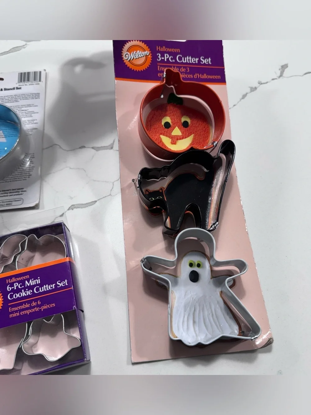 Wilton Halloween Metal Cookie Cutters & Stencil Set Of 3